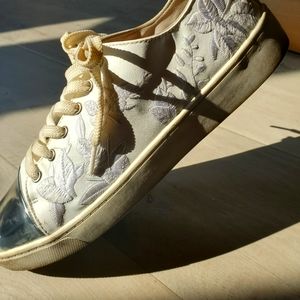 Floral Canvas Sneakers